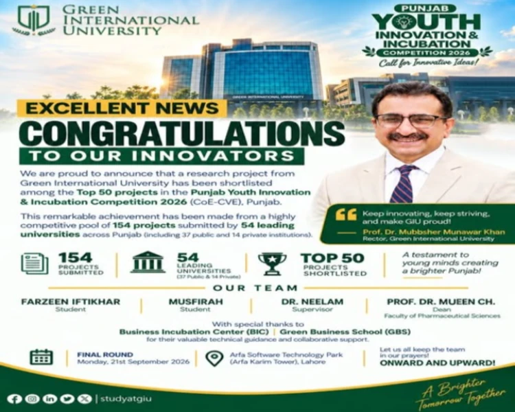 Citrizine Oral Thin Film Project Shortlisted in Punjab Youth Innovation & Incubation Competition 2026